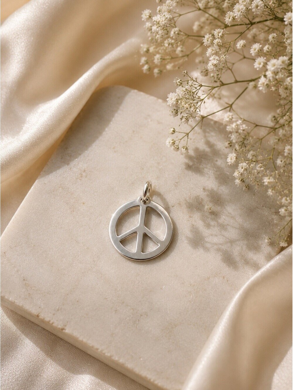 Peace Symbol 925 Sterling Charm